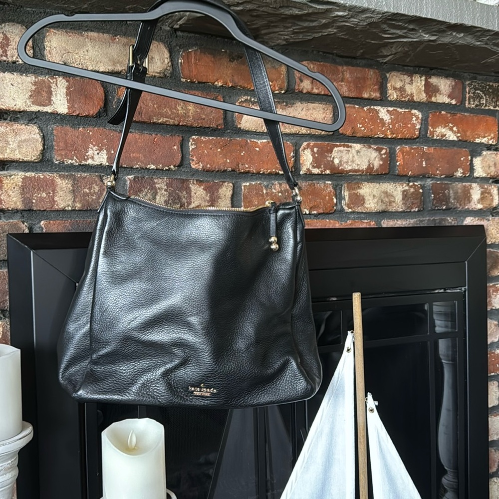 Gorgeous Black Leather Kate Spade Shoulder Bag